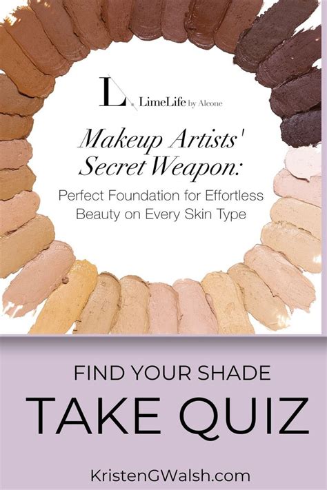 Limelife Color Match Quiz Foundation Shades Foundation Perfect