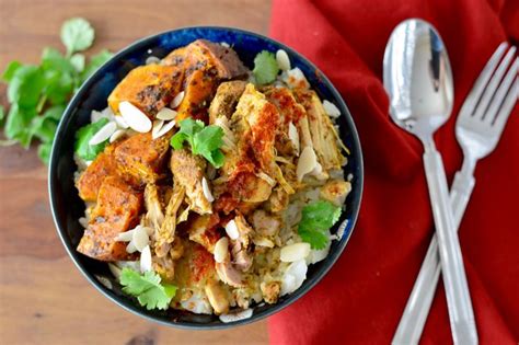 Slow Cooker Moroccan Chicken Thighs Dana Monsees Nutrition Recipe