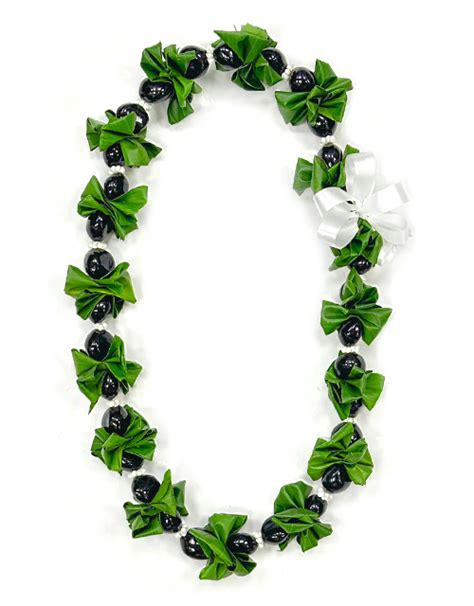 Deluxe Kukui Lantern Ilima Twist Lei Hawaii Flower Lei