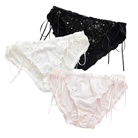 Buy Yomorio Cute Anime Panties Strappy Schoolgirl Milk Silk Briefs Japanese Lingerie At Amazon In