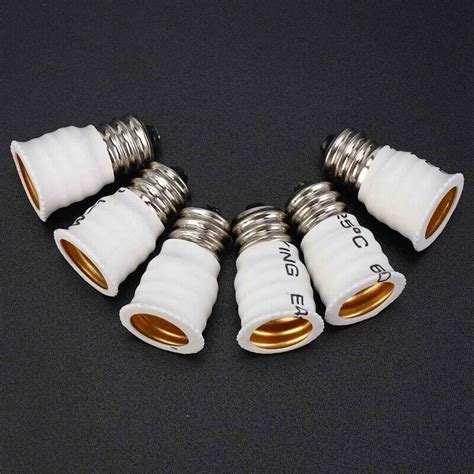 6X 6 Pack E12 Bis E14 WeißE Birne Konverter LED Licht Halter Lampe