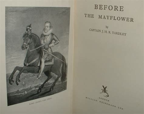 Before The Mayflower By Captain Jhryardley Very Good Hardcover