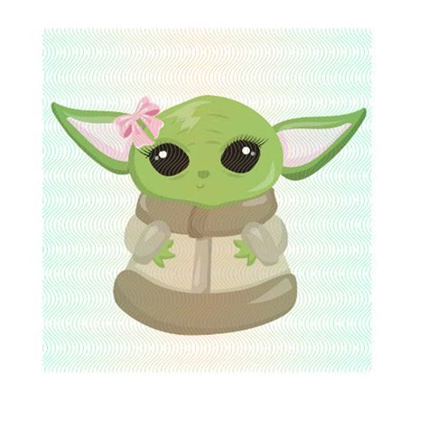 Baby Yoda, Baby Yoda With Heart, Baby Yoda Baby Girl, Baby Yoda Baby ...