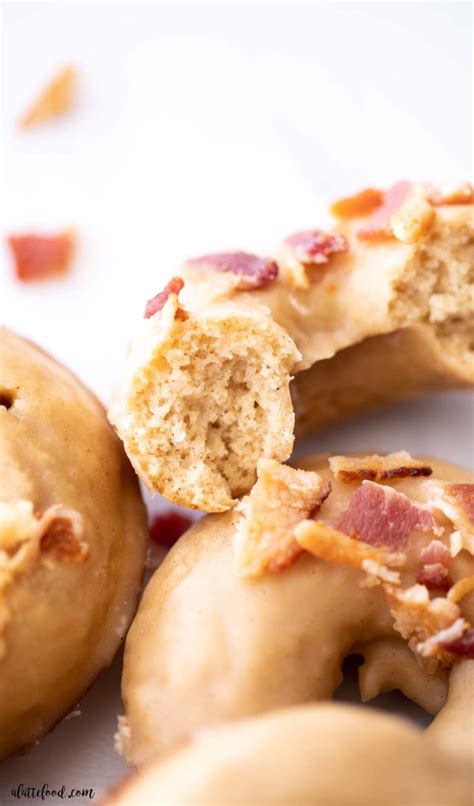 Baked Maple Bacon Donuts A Latte Food