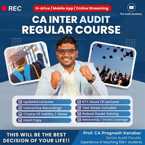 Ca Inter Audit New Lectures Regular Course The Audit Academy