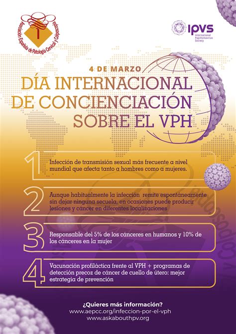 D A Internacional De Concienciaci N Sobre El Vph De Marzo Aepcc