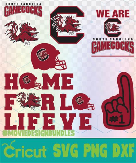 SOUTH CAROLINA GAMECOCKS FOOTBALL NCAA LOGO SVG, PNG, DXF - Movie ...