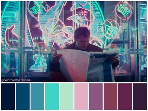 Color Palette Cinema On Instagram Blade Runner 1982 Directed