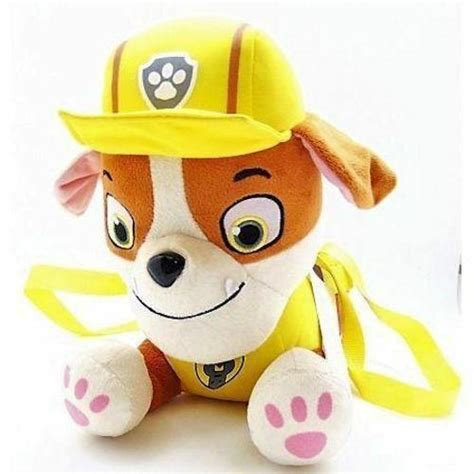 Paw Patrol Rubble Plush Doll Plush Backpack - 14-inch | #2000132912