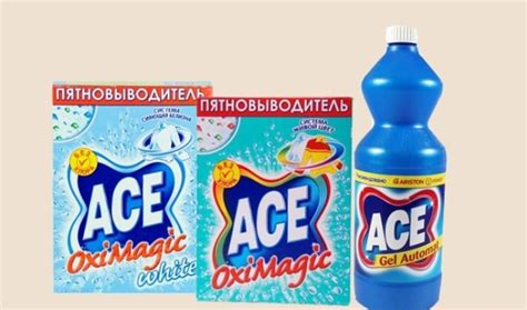 Отбеливатель Ace: принцип действия, обзор линейки средств — Домашние Советы