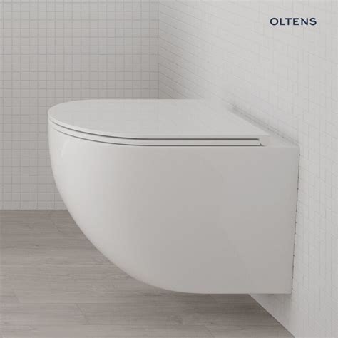 oltens hamnes stille compact toilet bowl  smartclean coating