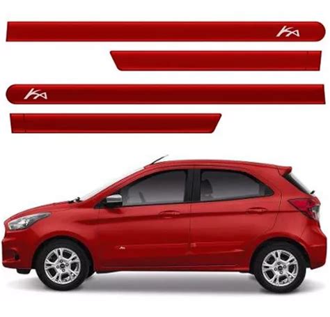 Friso Lateral Ford Ka Hatch Vermelho Arpoador 15 19 Cor Orig