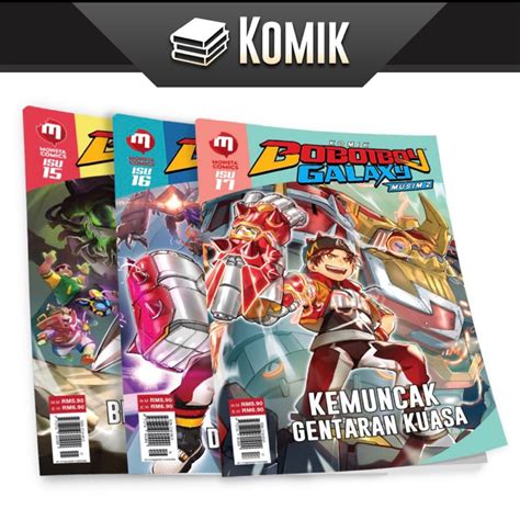 Jual ReadyStock Komik BoBoiBoy Galaxy Musim 2 Bundle Gentar Isu 15