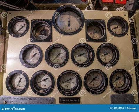 Interior of an Old Submarine Editorial Stock Image - Image of russian ...