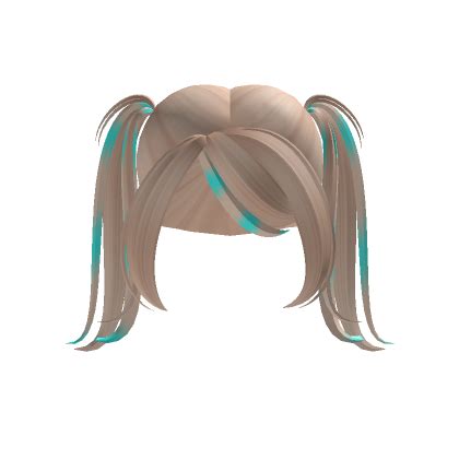 Blonde Scene Pigtails In Pink Roblox ID Code