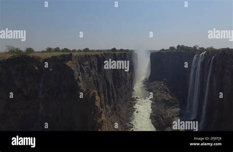 zimbabwe zambia border victoria falls stock  footage hd
