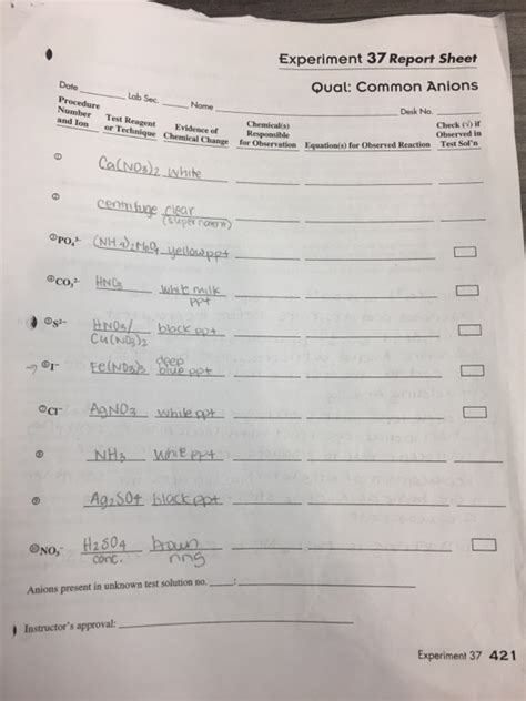 Solved Experiment Report Sheet Date Lob Sec Name Qual Chegg