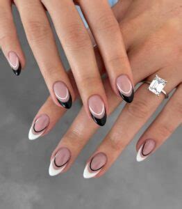 The Modern Basics 35 Black And Nude Nail Designs Nail Designs Daily