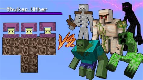 Shulker Wither Vs Mutant Monsters In Minecraft Youtube