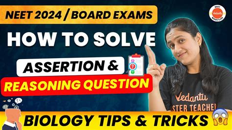 How To Solve Any Assertion And Reasoning Question NEET Biology Tips