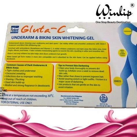 Natural Gluta C Intense Whitening Underarm And Bikini Gel Type Of Packaging Tube Packaging