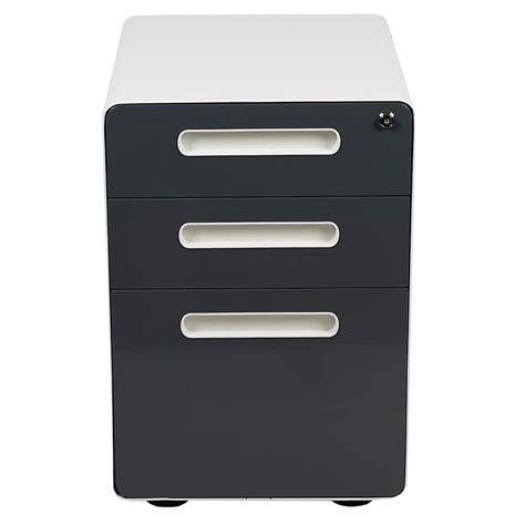 Best Buy Alamont Home Wren Modern Steel 3 Drawer Filing Cabinet White