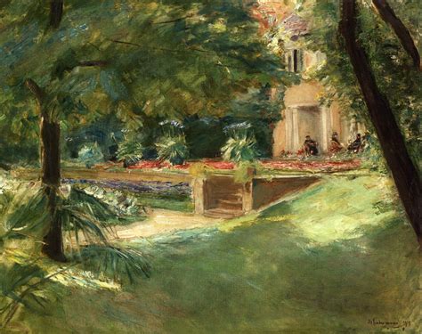 Terrace Overlooking The Flower Garden In Wannsee 1918 Max Liebermann