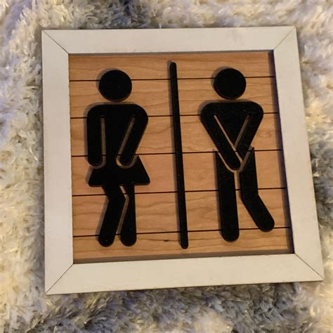 Funny Bathroom Sign Humorous Restroom Wall Decor Restroom - Etsy