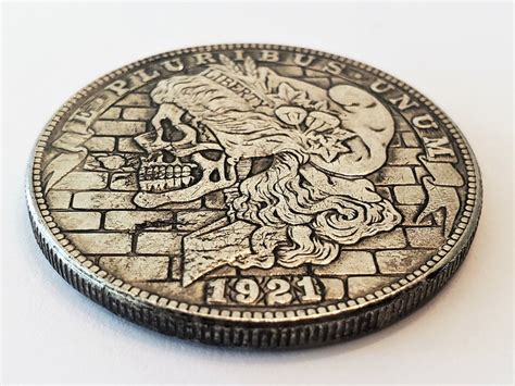 HOBO NICKEL Hobo Coin Liberty Skull Dollar Collectible Novelty Etsy