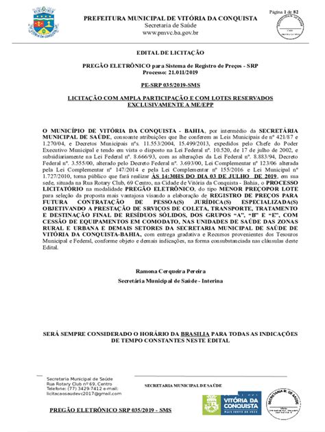 Preenchível Disponível AVISO DE ADITAMENTO DO EDITAL PE SRP 035 19 Fax