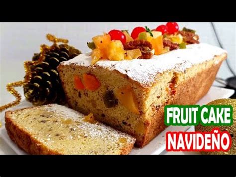 Postre Navide O Facil Y Rapido Fruitcake Como Hacer Pastel Navide O