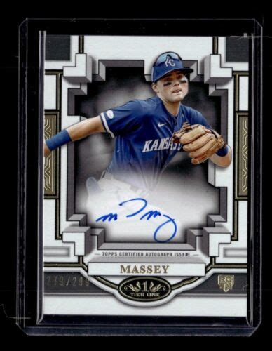 Topps Tier One Break Out Autographs Michael Massey Rc Rookie Auto