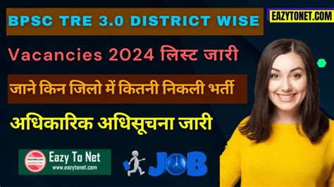 Bpsc Tre District Wise Vacancies