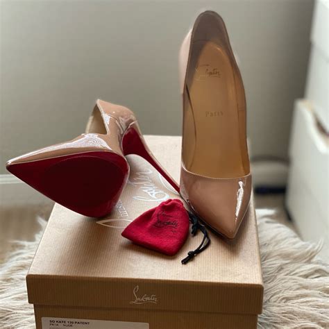 Pigalle Follies 100 Patent Nude Christian Louboutin Gem