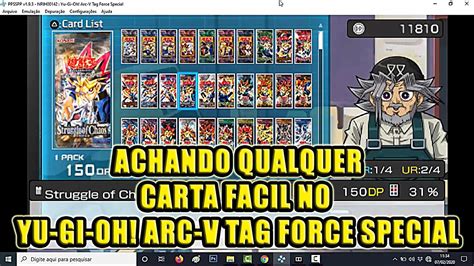 Yu Gi Oh Arc V Tag Force Special Como Achar Qualquer Carta Facil