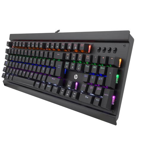 Teclado Gamer Mec Nico Gk Rgb Negro Hp Shopbox