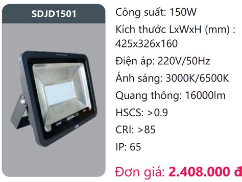 ĐÈN PHA LED DUHAL 150W SDJD1501 ĐÈN DUHAL ĐÈN LED DUHAL