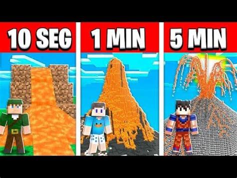 Noob Vs Pro Construir Vulc O Em Minutos Minutos