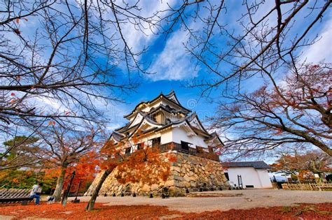 Beautiful Sky at Hikone Castle, Hikone Castle is 1 of 12 Original Castles in Japan Stock Photo ...