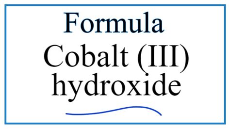 Découvrir 118 Imagen Formule Du Cobalt Vn