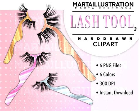 Lash Clipart Lash Tool Clipart Glam Clipart Lash Tool Png Salon Clipart Logo Clipart Hand