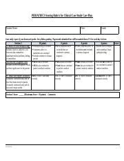 Pediatrics Clinical Care Plan Scoring Rubric Course Hero