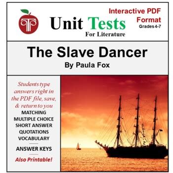 The Slave Dancer Unit Test Interactive Pdf Format Tpt