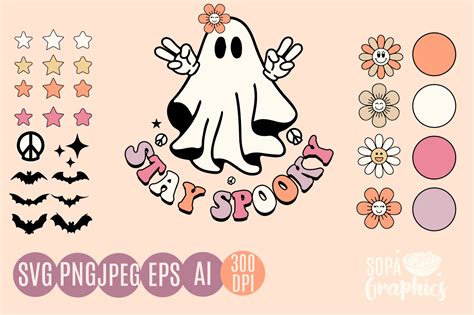 Retro Halloween Svg Spooky Babe Cute Png Graphic By Sopagraphics Creative Fabrica