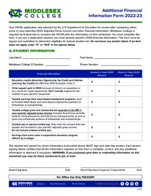 Fillable Online Additional Financial Information Form Fax Email Print