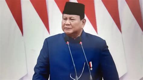 Di Pidato Pelantikan Presiden Prabowo Janji Bawa Indonesia Swasembada