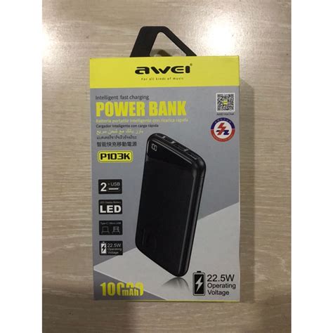 Awei P K Mobile Powerbank Mah W Qc Fast Charging Power