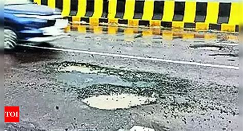 Potholes Emerge On Rs 247 Crore Mumbai Ahmedabad Bridge Opened In March