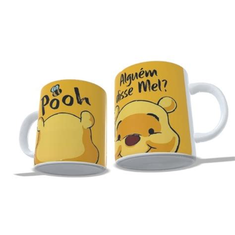 Caneca De Porcelana Personalizada Ursinho Pooh Desenho Mel Shopee Brasil