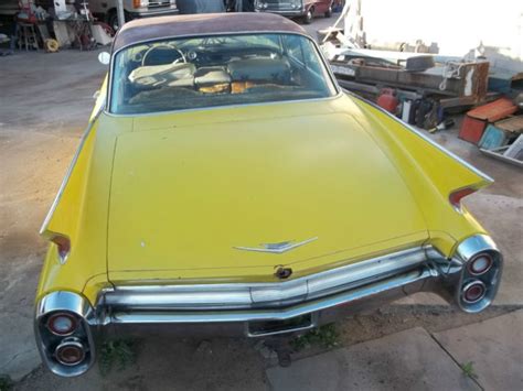 1960 CADILLAC COUPE DEVILLE BUBBLE TOP ARIZONA CAR GARAGE FIND ENG